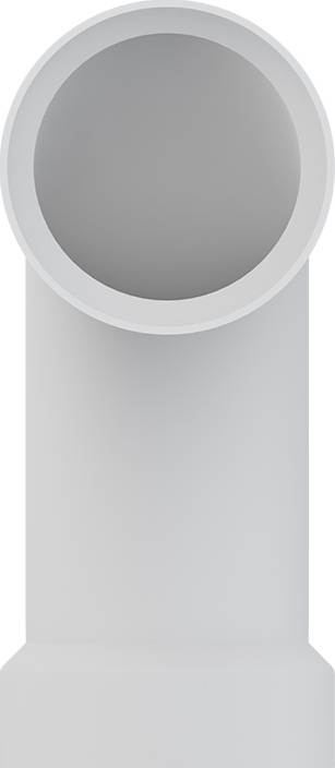 TIGRE 304-3379 2 x 2 Long Sweep Bend - 90 Degrees, White, Hub x Hub