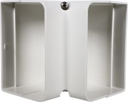 DiversiTech® 230-EB4 SpeediChannel Elbow Cover - 4 in ID, 6.25 in L, White, Snap-On, PVC