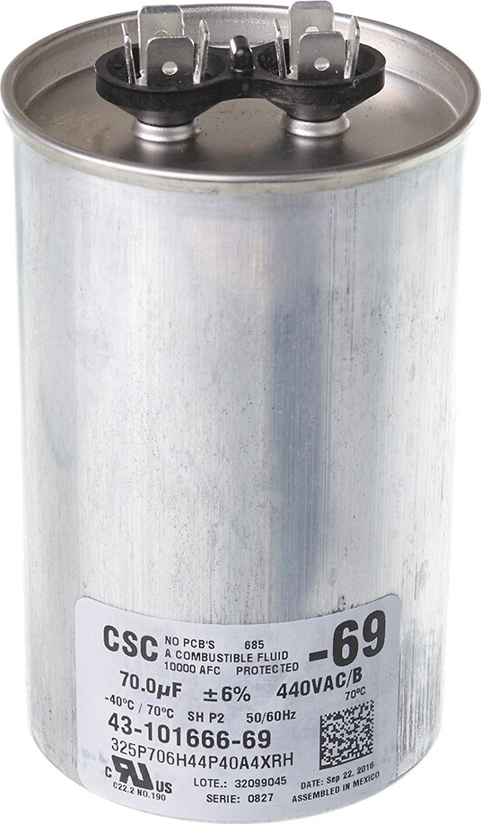 Rheem® 43-101666-69 70 MFD 440V Round Capacitor