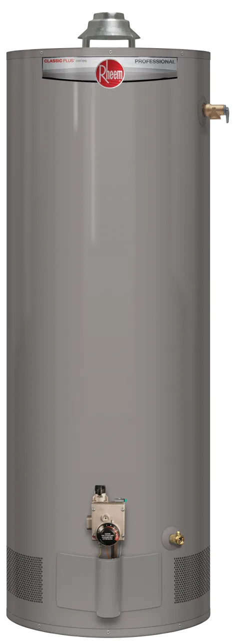 Rheem® PRO+G40S-40N RH62 Professional Classic Plus 40 gal Gas Water Heater - 40,000 BTU/h, Low NOx, 54 in H