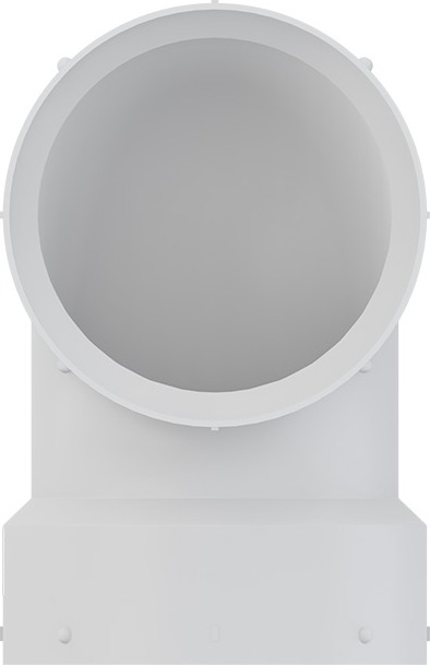 TIGRE 321-3402 2-1/8 x 2-1/8 Bend - 90 Degrees, White, Hub x Hub