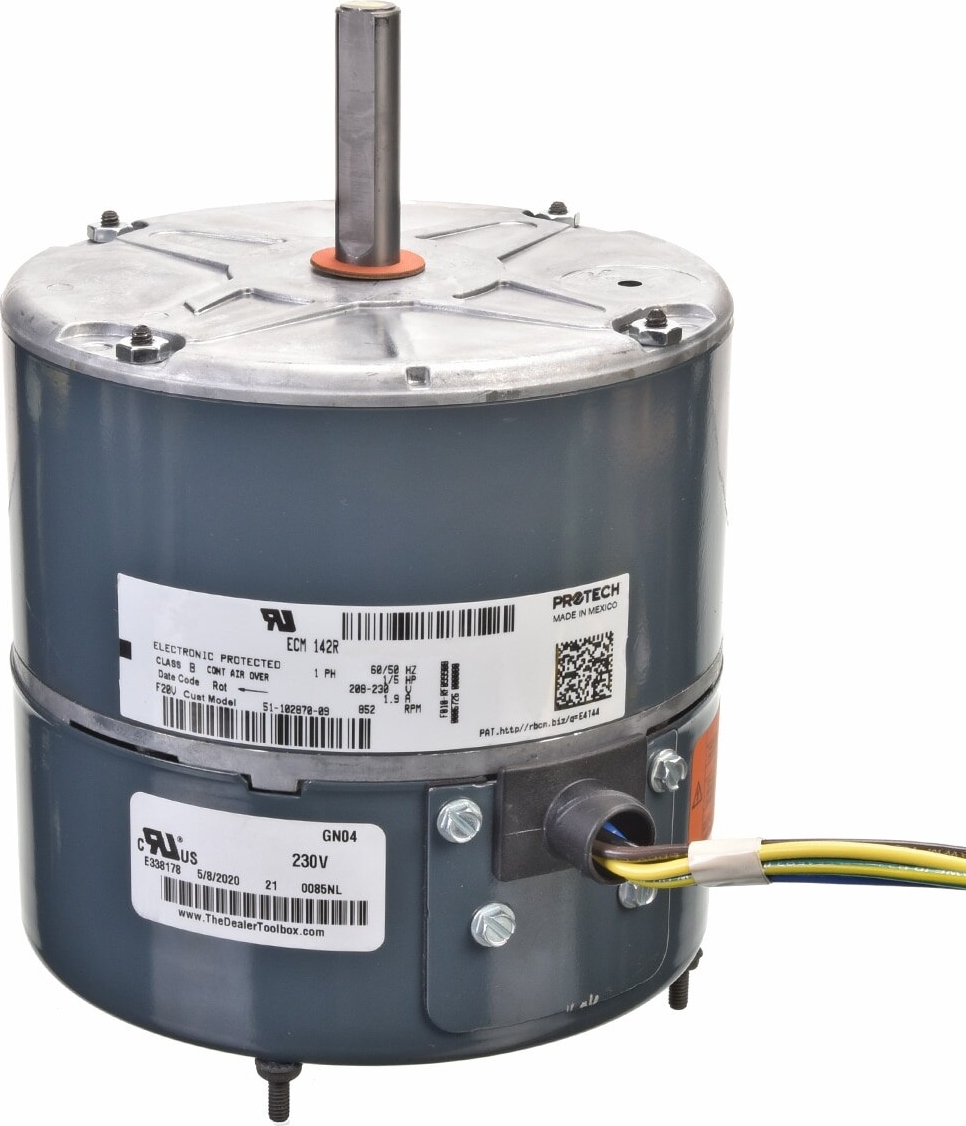 Rheem® 51-102870-09 1/5 HP 208/230V 825 RPM Condenser Fan Motor