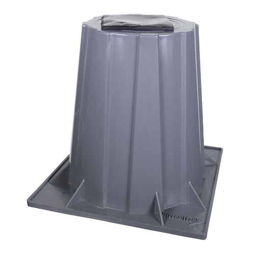DiversiTech® HPR-6 Heat Pump Riser, â‰¤560 lbs Maximum Point Load, 2,000 lbs Maximum Uniform Load For 4 Risers Load Capacity, 6-12 Overall Width, 6-12 Overall Depth, 6 Overall Height, Polypropylene, No Adjustable Height, Butyl Mastic Fastener Type